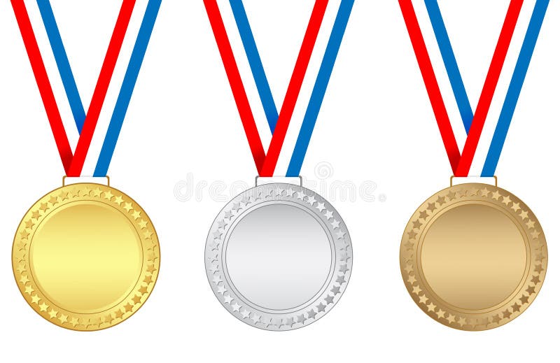 Médaille D'or Avec Étoile Clip Art Libres De Droits, Svg, Vecteurs Et  Illustration. Image 17149878