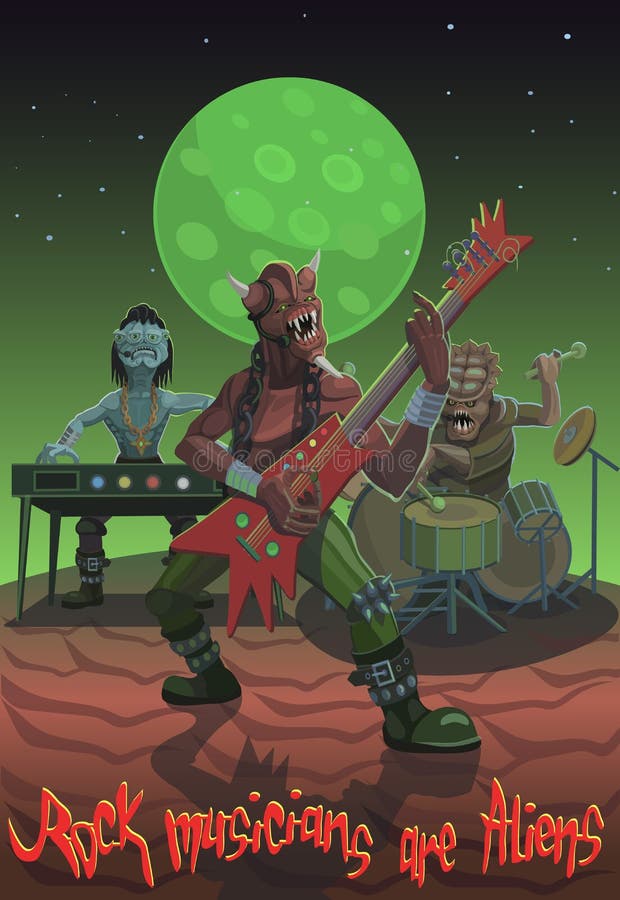 Fundo Do Estilo Alien Rock, Alien, Rock, Desenho Animado Imagem de plano de  fundo para download gratuito