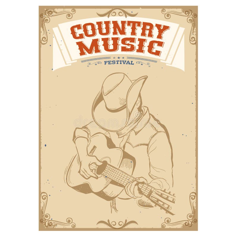 Mulher da música country imagem de stock. Imagem de guitarra - 9587581