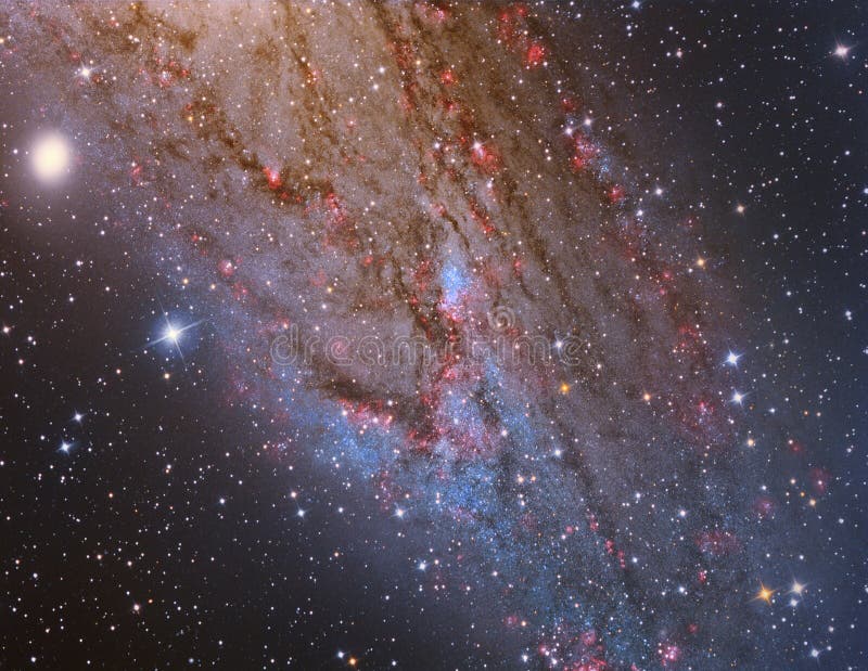 M31 Andromeda Galaxy Closeup arkivfoto M31 Andromeda Galaxy Closeup arkivfoto