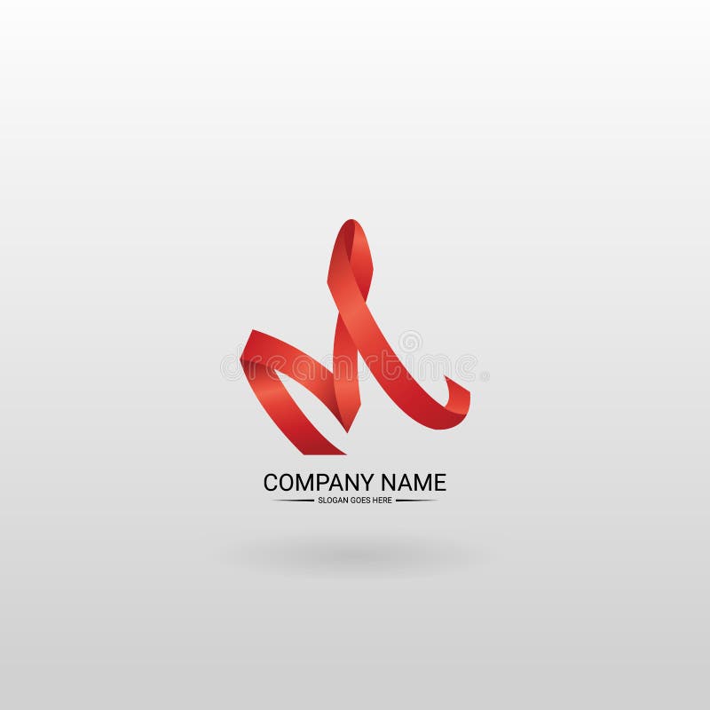 M brievenembleem 3d M Letter Logo Design royalty-vrije illustratie