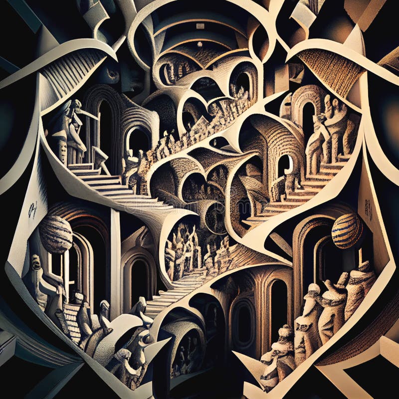 Mc Escher Art Stock Illustrations 102 Mc Escher Art Stock