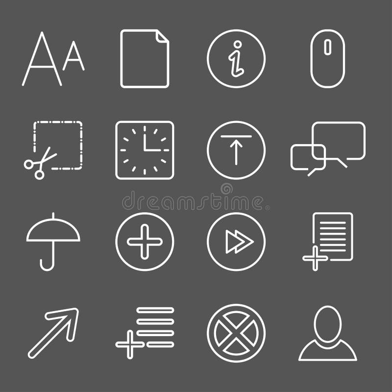 M?dias et ic?nes de communication illustration stock M?dias et ic?nes de communication illustration stock