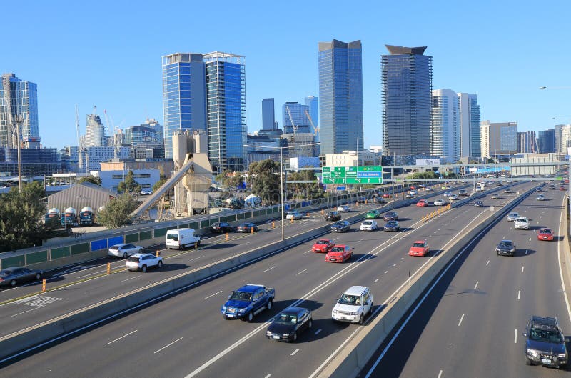 Traffic jam Melbourne editorial photo. Image of modern 34411116