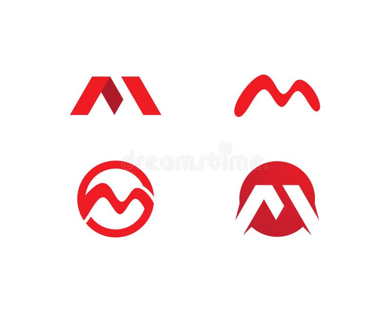M Letter Logo royalty free illustration