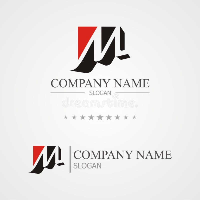 W letter business corporate logo Royalty Free Vector Image