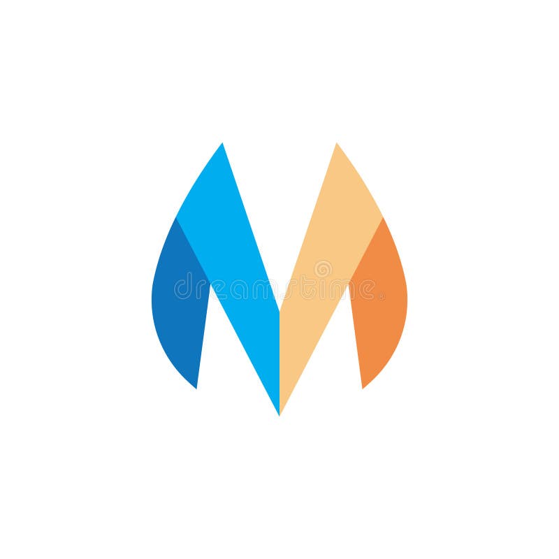 M letter logo vector illustration