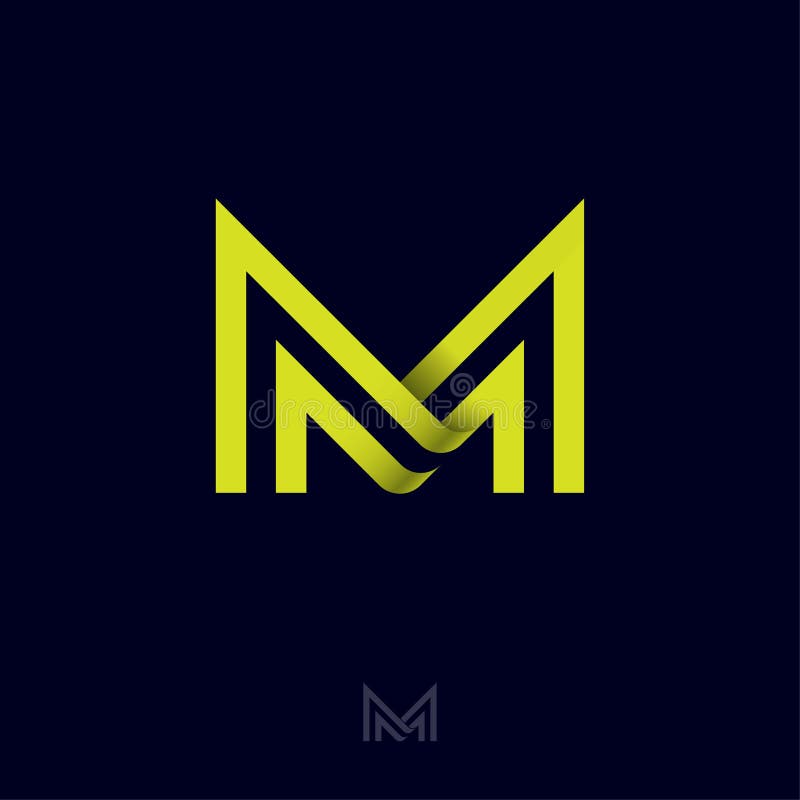 M Logotype Icon MM Logo with Crown Element Symbol in Trendy Minimal Elegant  and Luxury Style Stock Vector - Illustration of icon, logotype: 179943223