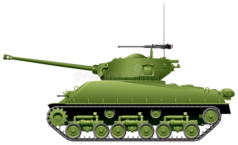 M4 Sherman Tank illustrazione di stock M4 Sherman Tank illustrazione di stock