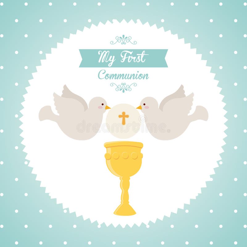 Ma première communion illustration libre de droits Ma première communion illustration libre de droits