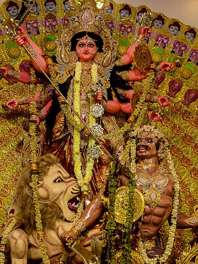 Maa Durga picture 1 stock photo. Image of great, hindi - 152559194