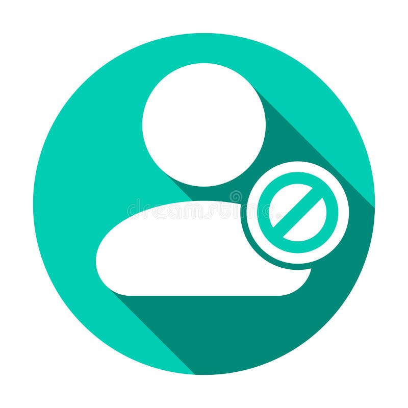 Maak het pictogram van de mensengebruiker onbruikbaar stock illustratie Maak het pictogram van de mensengebruiker onbruikbaar stock illustratie