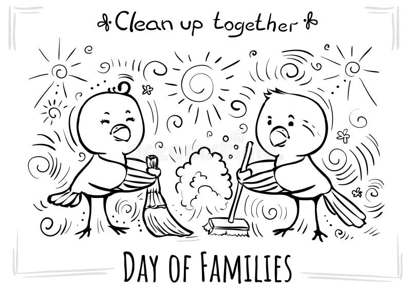 Maak samen schoon - de familiedag van de groetkaart
