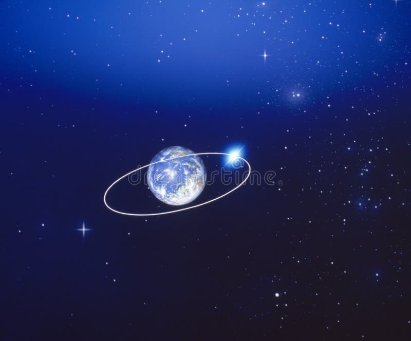 verdiepen hardop dilemma Maan Baan rond de Aarde stock afbeelding. Image of surrealistisch - 17881429
