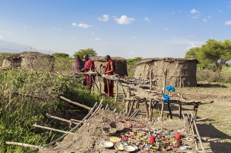Maasai people in Masai Mara National Park stock photos Maasai people in Masai Mara National Park stock photos