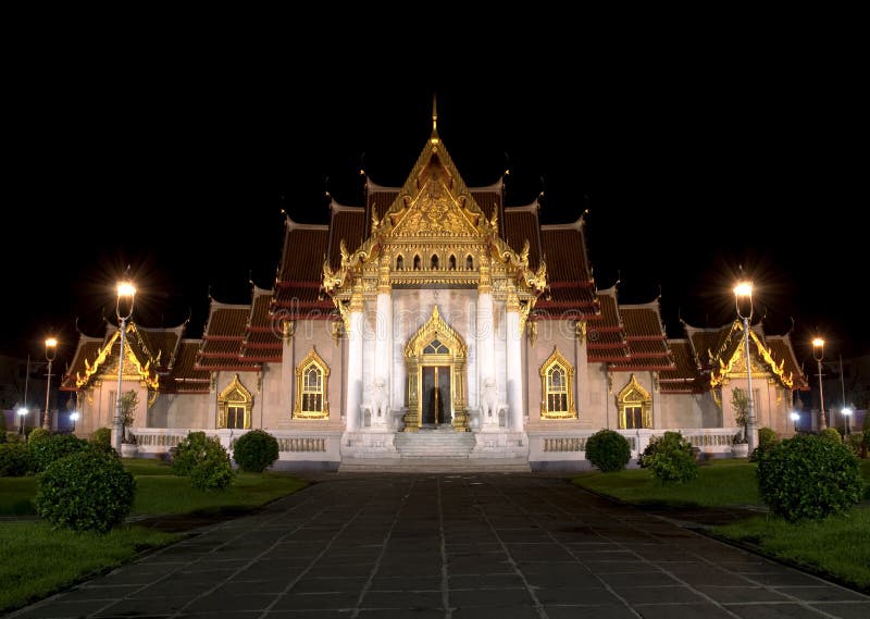 Mable Temple at night