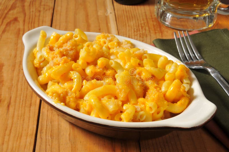Mac and cheese casserole stock image. Image of casserole 35633793