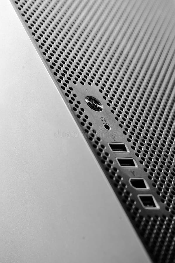 Mac Pro case stock image. Image of metal, simple, hole 43490623