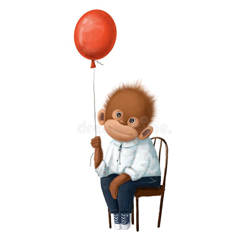 TOYANDONA 3 macacos infláveis, 30,7 cm, balões de macaco de desenho animado  para chá de bebê, decorações de festa de aniversário com tema de selva  safári (cor aleatória)