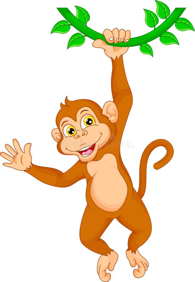 Desenho animado macaco bonito imagem vetorial de irwanjos2© 95757284