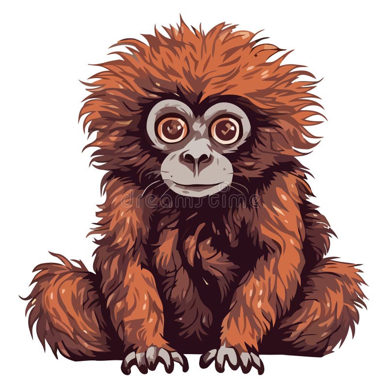 Desenho Animado De Macaco-prego Giro Ilustração do Vetor - Ilustração de  criatura, mandril: 248957261