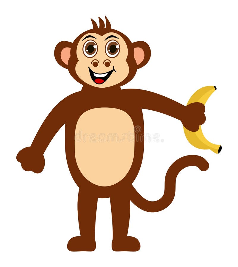 Desenho Vetorial Fofo Brincando De Clipart De Macaco Clipart De
