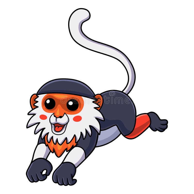 Desenho Animado De Macaco-prego Giro Ilustração do Vetor - Ilustração de  criatura, mandril: 248957261