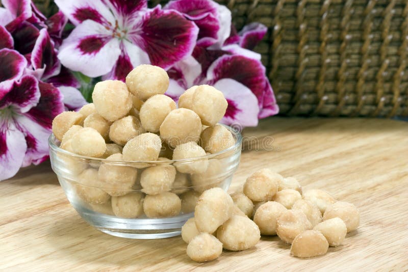 Macadamia καρύδια στοκ φωτογραφίες