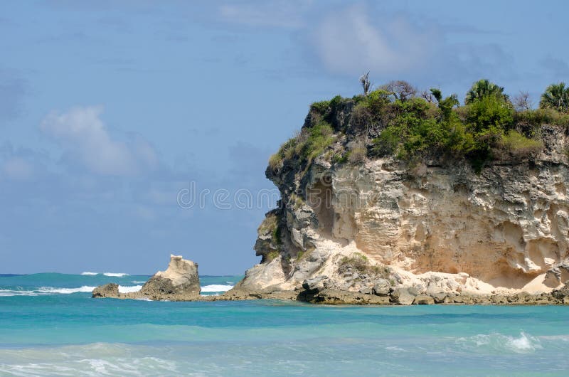 Picture of a cliff from Macao beach in Dominican Republic. Picture of a cliff from Macao beach in Dominican Republic