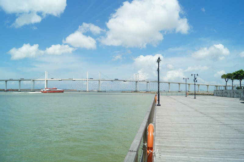 Macao sea landscape, in China