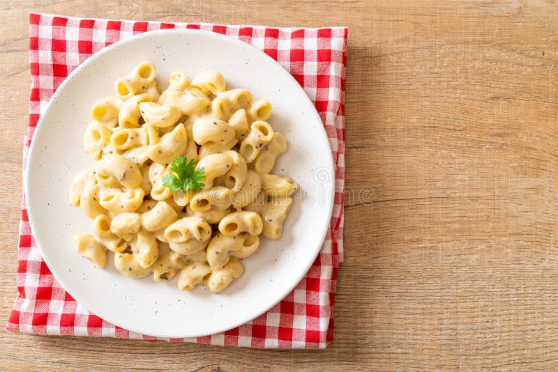 Macaroni and Cheese with Herbs Stock Image Image of cheesy, herbs 206014597