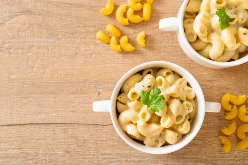 Macaroni and Cheese with Herbs Stock Image Image of cheddar, cheesy 217704387