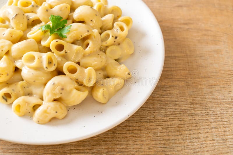 Macaroni and Cheese with Herbs Stock Photo Image of mozzarella, dish 222245136