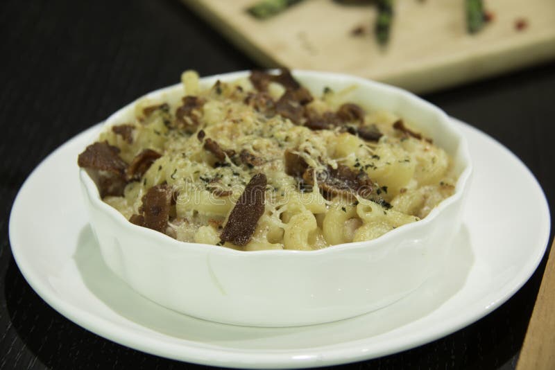 Macaroni Cheese in a Oven Dish Stock Image Image of macaroni, cheese