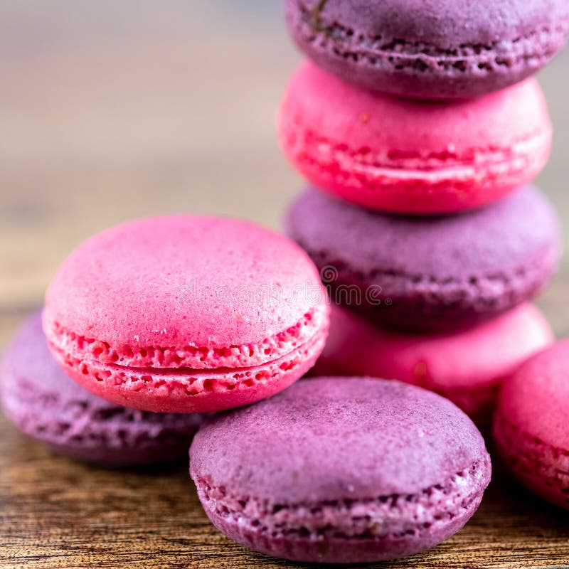 Macaroni,French Pastry Made of Egg Whites, Sugar and Ground Almonds