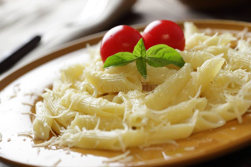 Macaroni with Parmesan Cheese Stock Photo Image of closeup