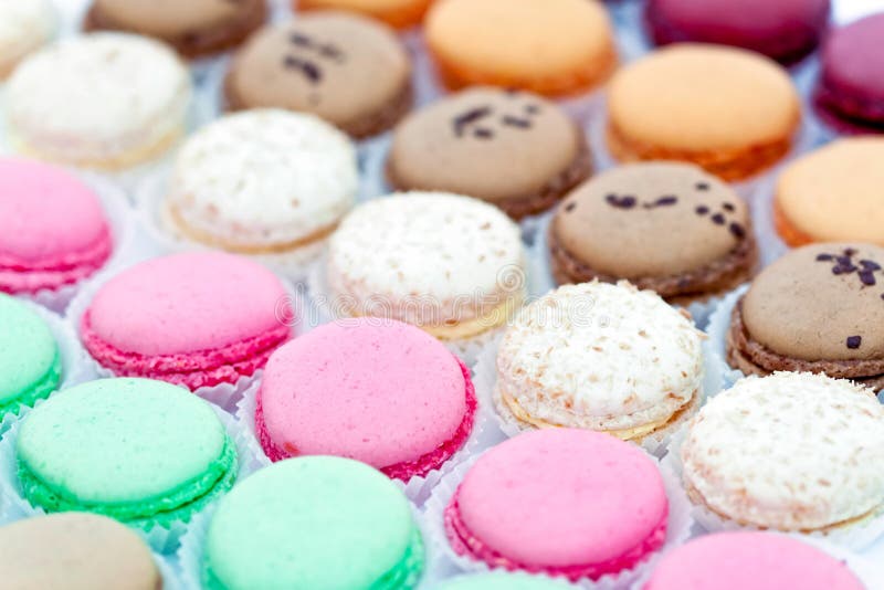 Macarons français en papier photo stock Macarons français en papier photo stock