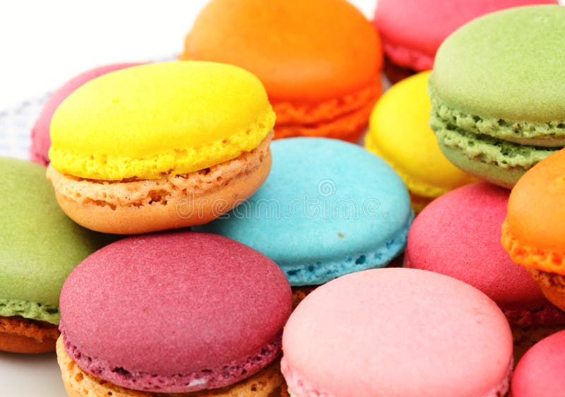 Macaroon stock image. Image of coffee, baked, biscuit - 23643827