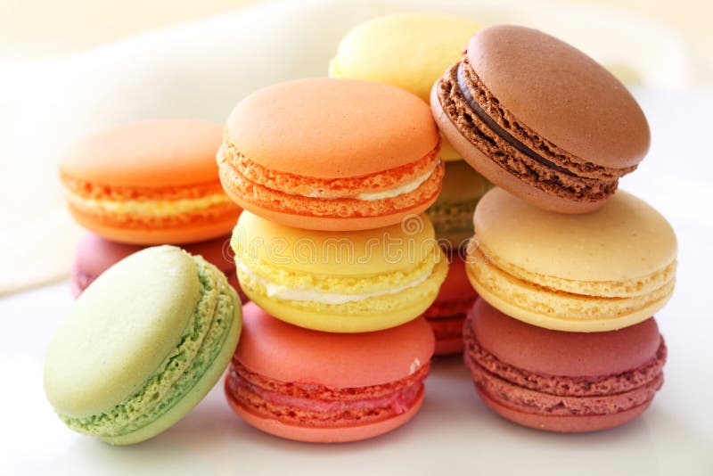 Macaroons coloridos imagem de stock royalty free
