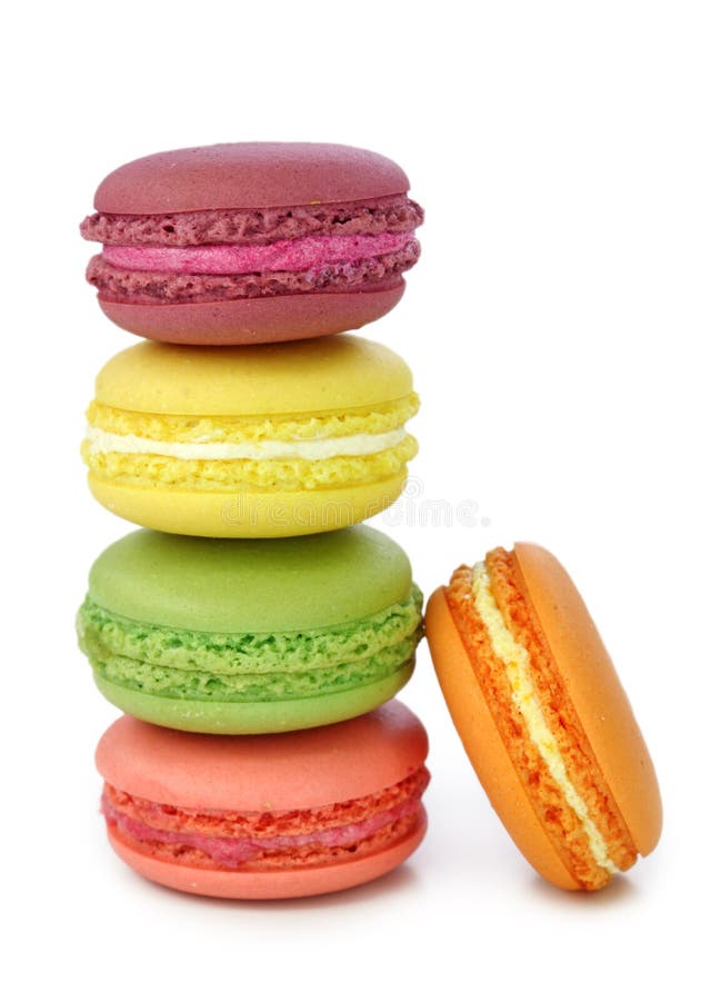 Macaroons coloridos foto de stock royalty free