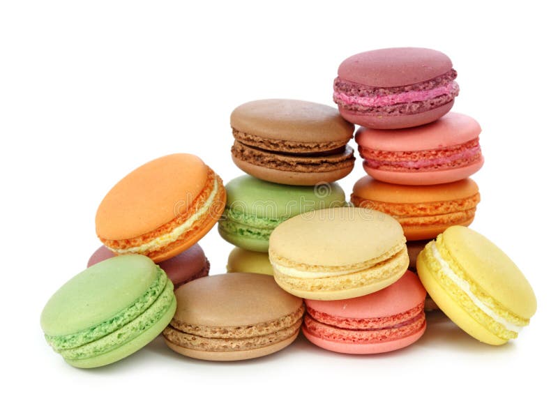Macaroons coloridos imagem de stock