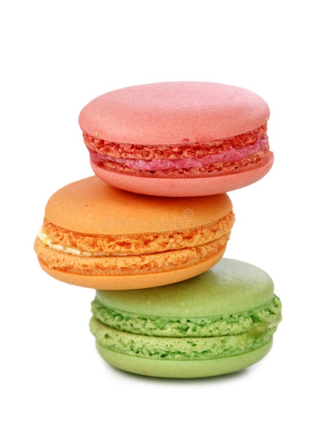 Macaroons coloridos imagens de stock