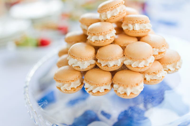 Macaroons coloridos imagens de stock royalty free