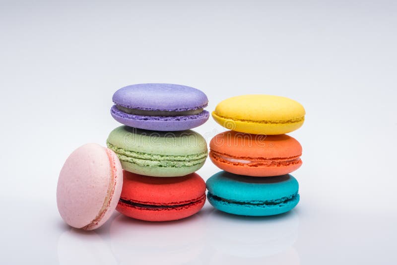 Macaroons coloridos foto de stock royalty free