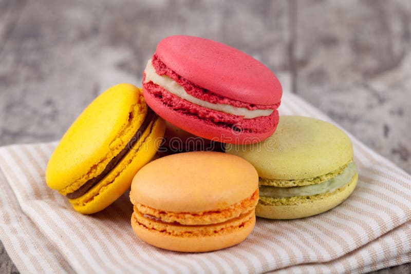 Macaroons stock photo. Image of colorful, biscuit, closeup - 35266496
