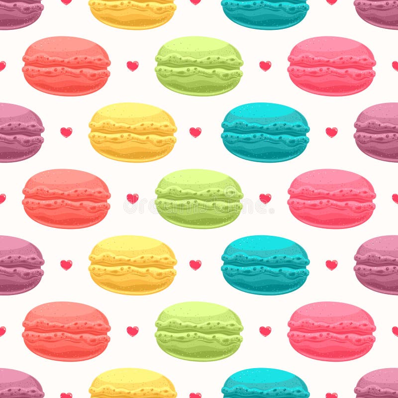 Macarrones preciosos stock de ilustración Macarrones preciosos stock de ilustración