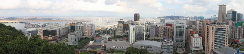 Macau cityscape panorama, China royalty free stock photography Macau cityscape panorama, China royalty free stock photography