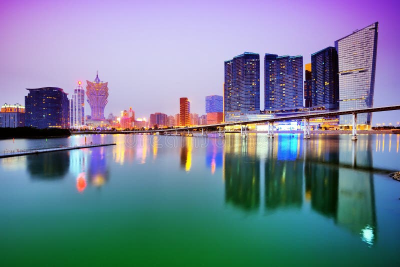 Macau Skyline royalty free stock images Macau Skyline royalty free stock images
