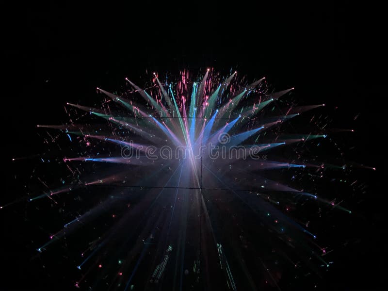 Macau Teamlab Theatre Stage Lighting Installation Spectacular Coloful Laser Beam Entertainment Show 3D Mapping Projection Light Rays Patterns Geometry Dynamic Scene Artistic Scene Lines Glow.