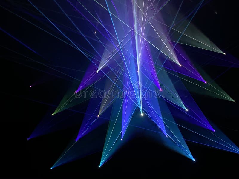 Macau Teamlab Theatre Stage Lighting Installation Spectacular Coloful Laser Beam Entertainment Show 3D Mapping Projection Light Rays Patterns Geometry Dynamic Scene Artistic Scene Lines Glow.